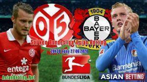 Soi kèo Bayer Leverkusen vs Mainz 05 2020 (20h30 ngày 27-06-2020)