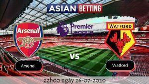 Soi kèo Arsenal vs Watford 2020 (22h00 ngày 26-07-2020)