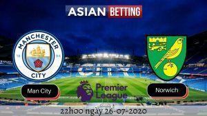 Soi kèo Manchester City vs Norwich City (22h00 ngày 26-07-2020)