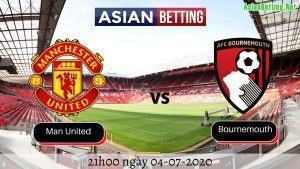 Soi kèo Manchester United vs Bournemouth 2020 (21h ngày 04072020)