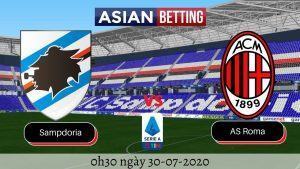 Soi kèo Sampdoria vs AC Milan (0h30 ngày 30-07-2020)